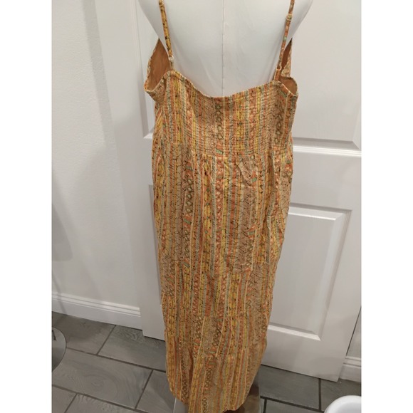 WORLD MARKET Maxi Dress Boho Pattern Strappy‎ Sundress Women's 1XL - Picture 3 of 6